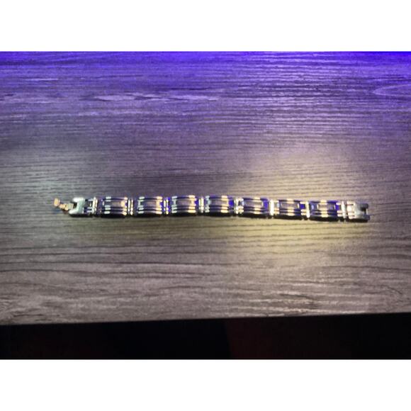 Mens Assorted Silver Bracelet and Charms - Picture 2 of 4